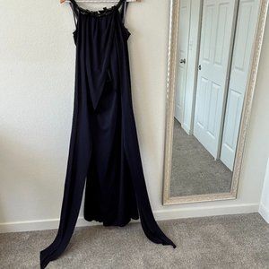 Vera Wang Lavender Label, Size 10, Navy Blue Dress